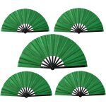 Lot de 5 eventails a main holographiques pliables de 33 cm, style bottes au sol, pour danse en ligne ... Lot de 5 eventails a main holographiques pliables de 33 cm, style bottes au sol, pour danse en ligne ...