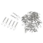 Lot de 50 emerillons de p�che haute r�sistance en acier inoxydable de type b, a roulement a billes, pour ...