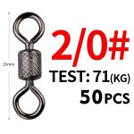 Lot de 50 pivots de pêche, roulement a billes, avec mousqueton de sécurité, anneaux solides, accessoires ... Lot de 50 pivots de pêche, roulement a billes, avec mousqueton de sécurité, anneaux solides, accessoires ...