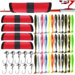 Lot de 50 protections pour appts de pche - gants rod armour fish hook storage protectors pole sleeve ...