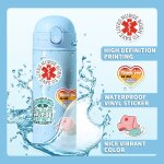 Lot de 50journe des infirmires autocollants anime en vinyle pour ordinateur portable, bouteille d'eau, ...