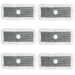 Lot de 6 chiffons microfibre rectangulaire pour balai serpillire ¿ recharges lavables et rutilisables, ...