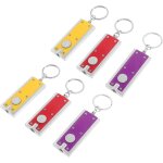Lot de 6 porte - cls lampe torche led mini lampe de poche matriau solide lumire blanche pratique pour ...