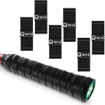 Lot de 6 rubans adh�sifs antid�rapants pr�d�coup�s super absorbants pour raquette de tennis