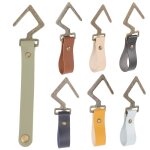 Lot de 7 crochets de camping en cuir rsistants ¿ cintres multifonctionnels pour etendoirs et rangements ...