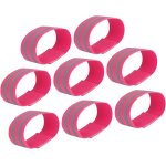 Lot de 8 bandes rflchissantes pour bras de cyclisme - rose