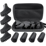 Lot de 8 embouts en caoutchouc pour bâtons de marche nordique avec etui de voyage pour tous les bâtons ... Lot de 8 embouts en caoutchouc pour bâtons de marche nordique avec etui de voyage pour tous les bâtons ...