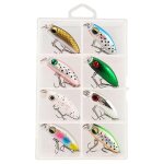 Lot de 8 leurres de type micro 2, 8 g 41 mm en plastique artificiel coulant pour bar, brochet, truite ...