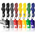 Lot de 8 sifflets d'entraîneurs et d'arbitres avec cordons, sifflets de football colorés en plastique ... Lot de 8 sifflets d'entraîneurs et d'arbitres avec cordons, sifflets de football colorés en plastique ...