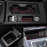 Lot de 9 tapis antid�rapants de stockage et coupe porte tasse pour golf 7 2014 - 2020 (rouge)