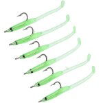 Lot d'app�ts artificiels lumineux souples pour la p�che, set de leurres pour attraper des poissons, mat�riel ...