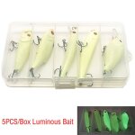 Lot d'appts artificiels durs et lumineux pour la pche, pack de leurres pour attraper des poissons, ...