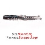 Lot d'app�ts artificiels phosphorescents pour la p�che en eau douce et sal�e, pack de leurres pour attraper ...