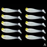 Lot d'app�ts artificiels en silicone pour la p�che, pack de leurres pour attraper des poissons, en forme ...