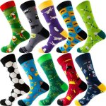 Lot de chaussettes montantes en coton dix couleurs (taille 39 - 45) - el�gantes & confortables