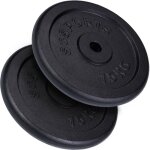 Lot de disques en fonte scsports - de 10 a 30 kg  30 / 31 mm - poids : 30 kg (2 x 15 kg)