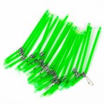 Lot de leurres pour la pche en mer, lot de 20 pices, mangeoire bifurque, avec tube en plastique, connecteur ...
