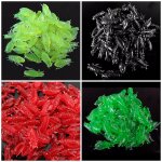 Lot de leurres de p�che en silicone, lot de 10 pi�ces, app�ts artificiels souples en forme d'insecte, ...