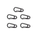 Lot de mini mousquetons en alliage, 5 pices, clips, porte - cls, fermoirs edc, suspension, minuscule, ...