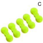 Lot de perles lumineuses a double anneau pour la p�che, lot de 5 pi�ces, accessoires de p�che, cloche ...