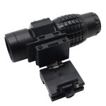 Loupe 3x, vue optique tactique, chasse, fusils, sports de plein air, noir mat, hologramme