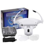 Loupes lampe frontale led, loupe bijoutier loupe lunettes outil de rparation de verre optique - type ...
