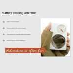 Loupe portable deux en boussole d'outils d'extrieur pour le camping