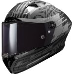 Ls2 ff805 thunder gp polar carbon casque, noir - gris, taille l pour hommes