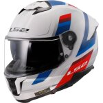 Ls2 ff808 stream ii vintage casque, blanc - rouge - bleu, taille xl pour hommes
