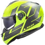 Ls2 ff908 strobe ii code casque, gris - jaune, taille xl pour hommes