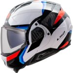 Ls2 ff910 advant ii triple casque, blanc - rouge - bleu, taille s pour hommes