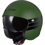 Ls2 of599 spitfire ii retro casque jet, vert, taille s pour hommes