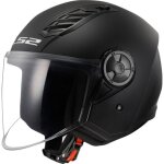 Ls2 of616 airflow ii solid casque jet, noir, taille s pour hommes