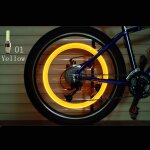 Lumi�re led de bicyclette, feux de nouveaut�, pneu de roue, v�lo, rayons de sport, lampe d'avertissement ...