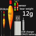 Lumire d'alarme de morsure de poisson, flotteur de pche, chargeur usb, capteur de batterie gonflable, ...