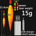 Lumire d'alarme de morsure de poisson, flotteur de pche, chargeur usb, capteur de batterie gonflable, ...