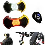 Lumi�re avant et arri�re avec clignotants pour v�lo et trottinette - accessoires et fixation universelle ...