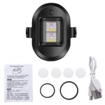 Lumire stroboscopique universelle a 7 couleurs, rechargeable par usb, lumire d'urgence pour drone, ...