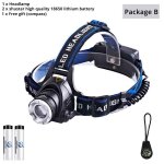 Luminosit� moyenne - l2 - lampe frontale etanche cree led ultra lumineuse / l2 avec 4 modes d'�clairage ...