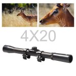 Lunette de chasse tactique 4x20, optique de fusil, rticule, camping, accessoires de randonne, jumelles ...