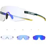 Lunettes de cyclisme photochromiques homme femme lunettes sportives anti uv400 pour vtt course en montagne ...