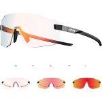 Lunettes de cyclisme photochromiques homme femme lunettes sportives anti uv400 pour vtt course en montagne ...