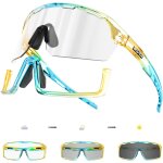 Lunettes de cyclisme photochromiques pour hommes et femmes lunettes de vlo de sport monture tr90 protection ...