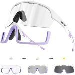 Lunettes de cyclisme photochromiques pour hommes et femmes lunettes de vlo de sport monture tr90 protection ...