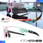 Lunettes de cyclisme lunettes de soleil de cyclisme photochromiques rouges uv400 lunettes de vlo en ...