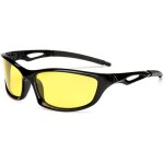 Lunettes jaune conduite de nuit pour homme femme, lunettes de soleil sport polarises verre jaune vision ...