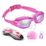 Lunettes de natation anti - bue uv, casquettes de natation professionnelles, etui a lunettes en silicone, ...