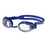 Lunettes de natation arena zoom x - fit bleu verres transparents
