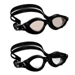 Lunettes de natation cressi fox dark black - verres photochromatiques - protection uv - anti - bu�e