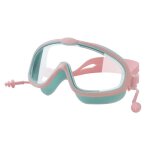 Lunettes de natation pour enfants, etanches aux uv, anti bu�e, pour la plong�e, r�glables, avec bouchons ...